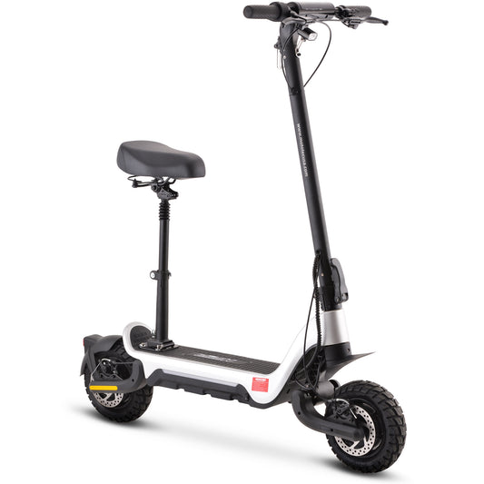 MotoTec Fury 48V Electric Scooter with Seat and Dual Motors