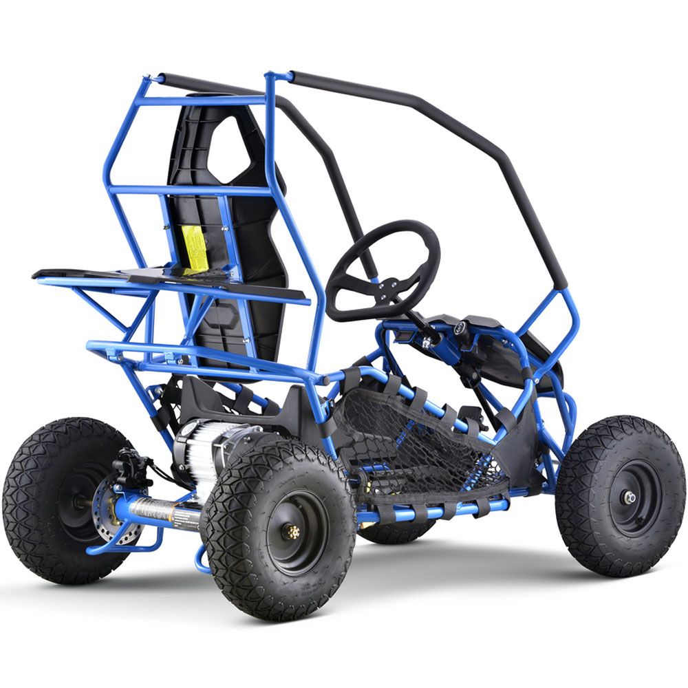 MotoTec Maverick Go Kart 36v 1000w Blue - Image 5
