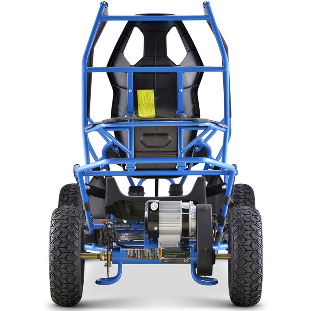 MotoTec Maverick Go Kart 36v 1000w Blue - Image 8