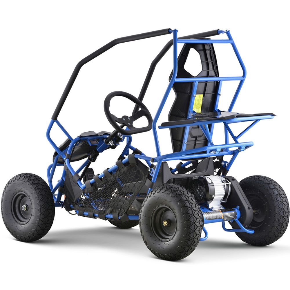 MotoTec Maverick Go Kart 36v 1000w Blue - Image 6