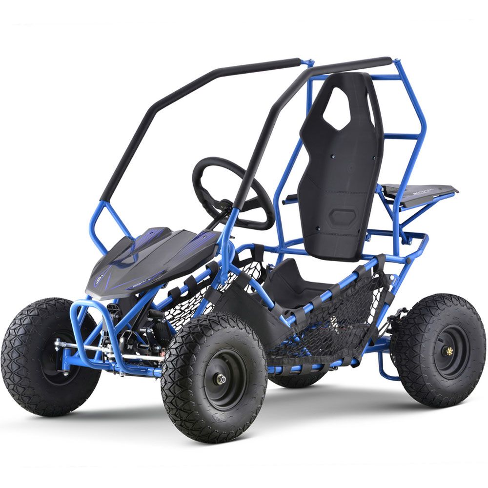 MotoTec Maverick Go Kart 36v 1000w Blue - Image 4