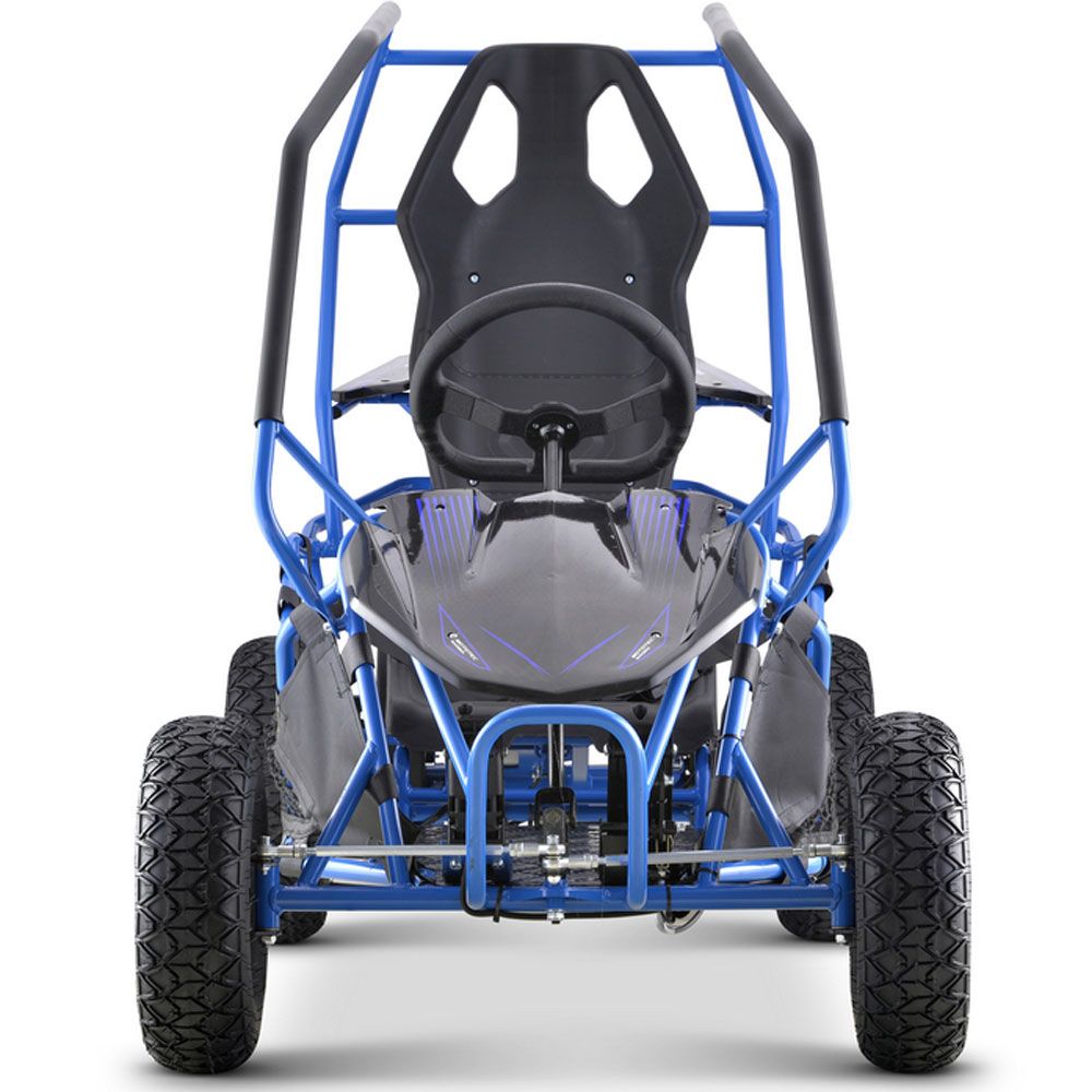 MotoTec Maverick Go Kart 36v 1000w Blue - Image 3