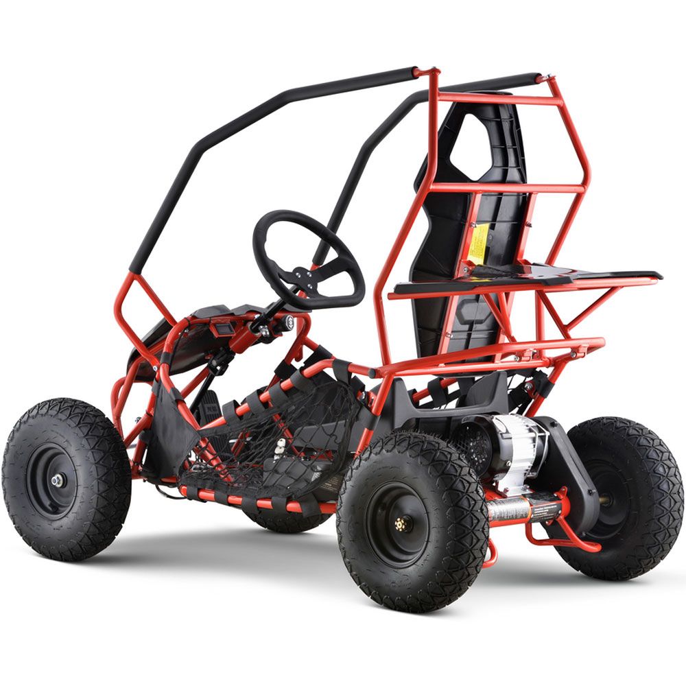 MotoTec Maverick Go Kart 36v 1000w Red - Image 2