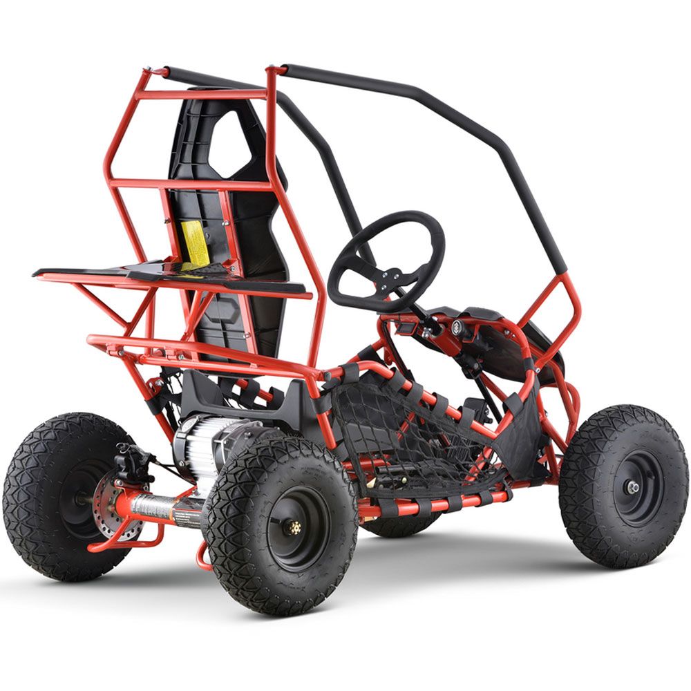 MotoTec Maverick Go Kart 36v 1000w Red - Image 6