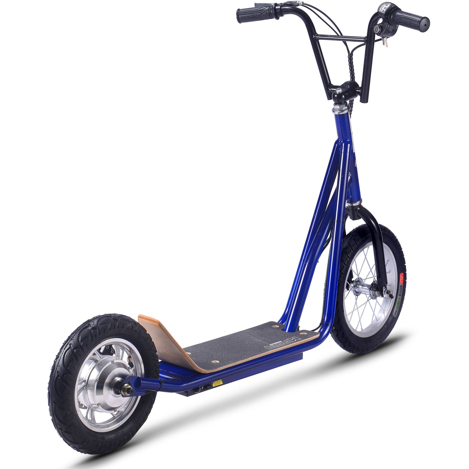 MotoTec Groove 36v 350w Big Wheel Lithium Electric Scooter Blue - Image 4