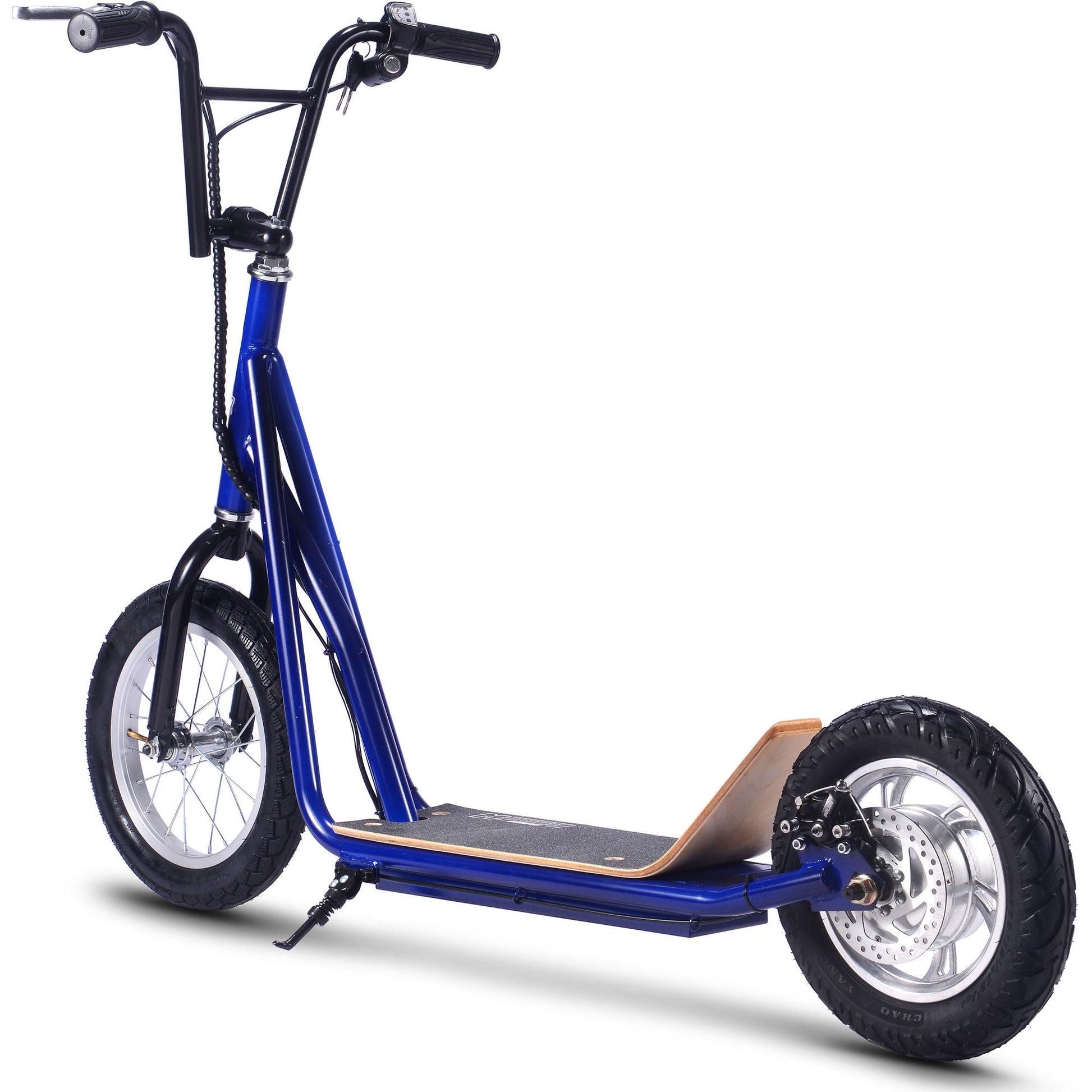 MotoTec Groove 36v 350w Big Wheel Lithium Electric Scooter Blue - Image 3