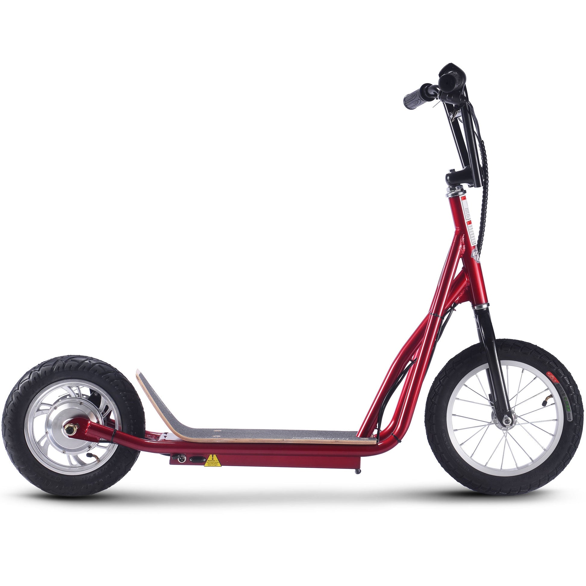 MotoTec Groove 36v 350w Big Wheel Lithium Electric Scooter Red - Image 9