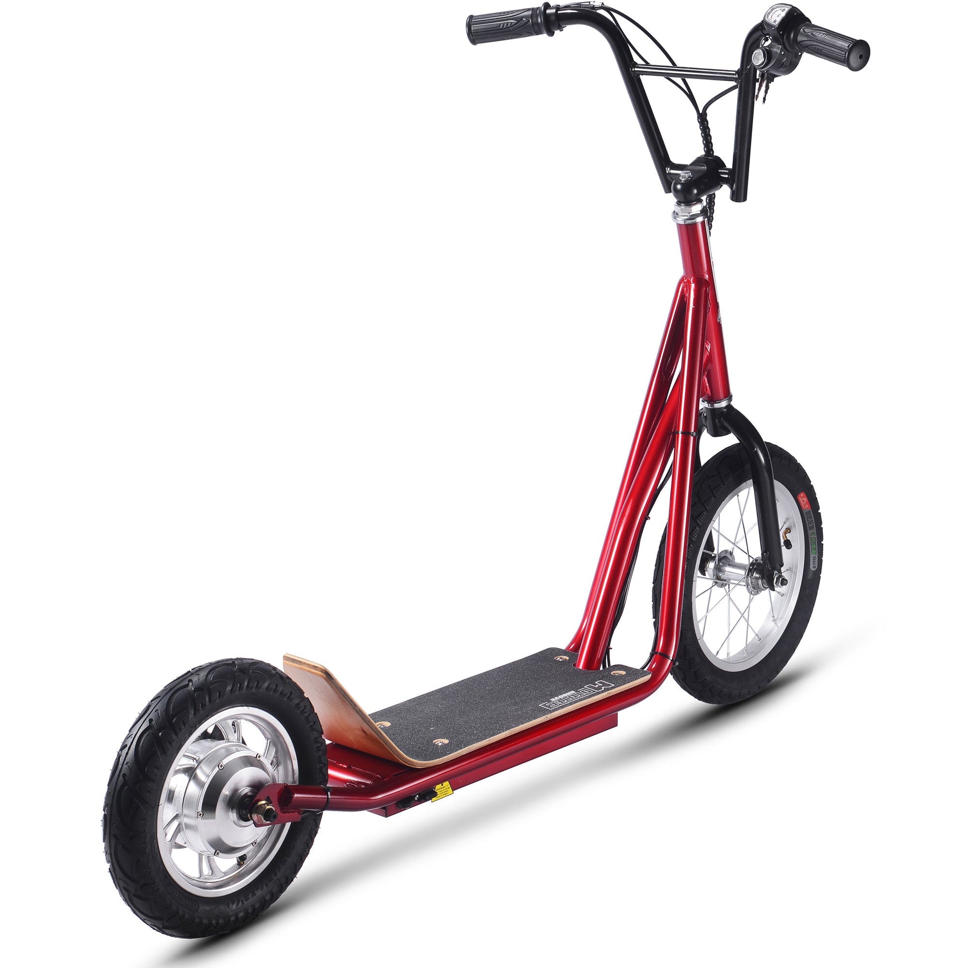 MotoTec Groove 36v 350w Big Wheel Lithium Electric Scooter Red - Image 10