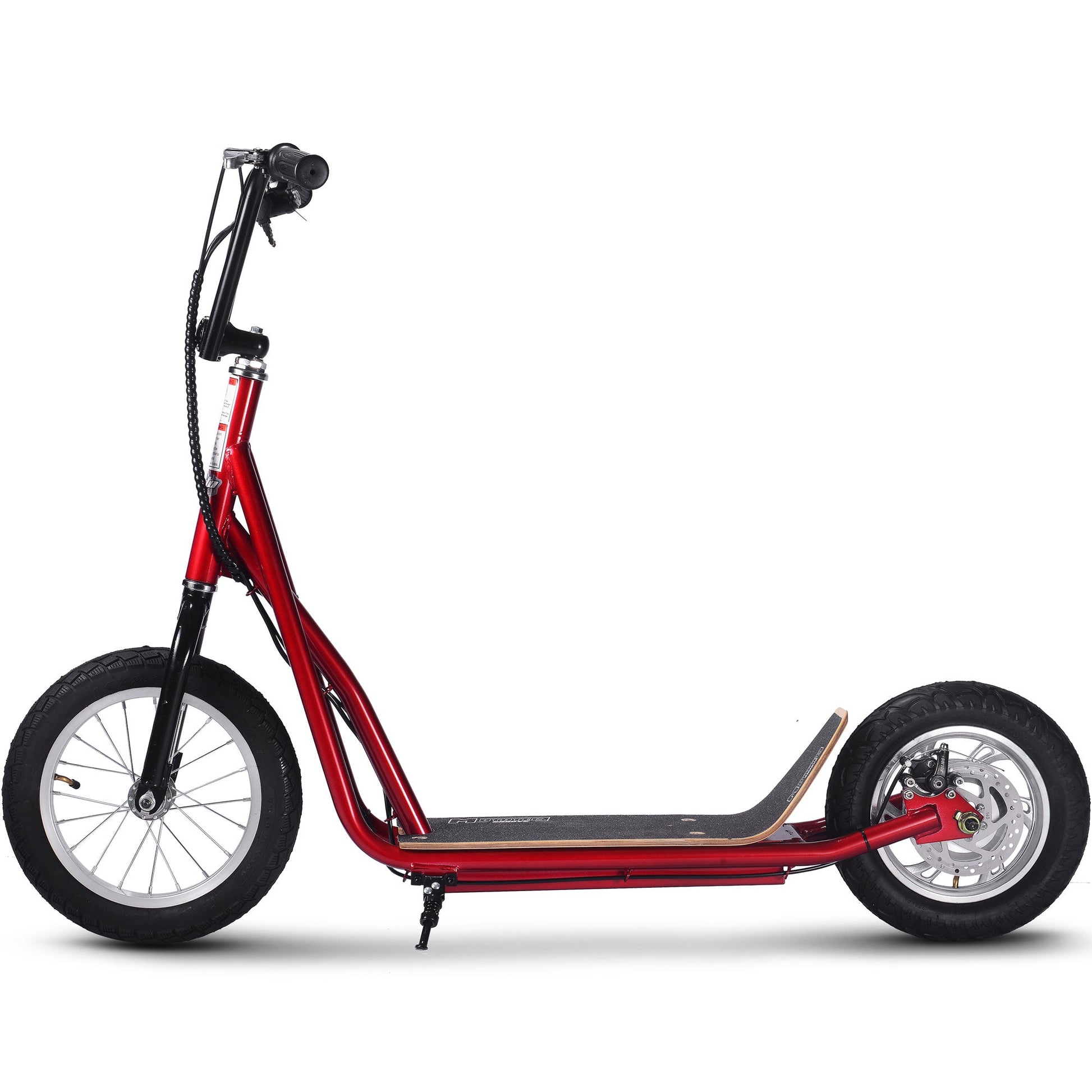 MotoTec Groove 36v 350w Big Wheel Lithium Electric Scooter Red - Image 6