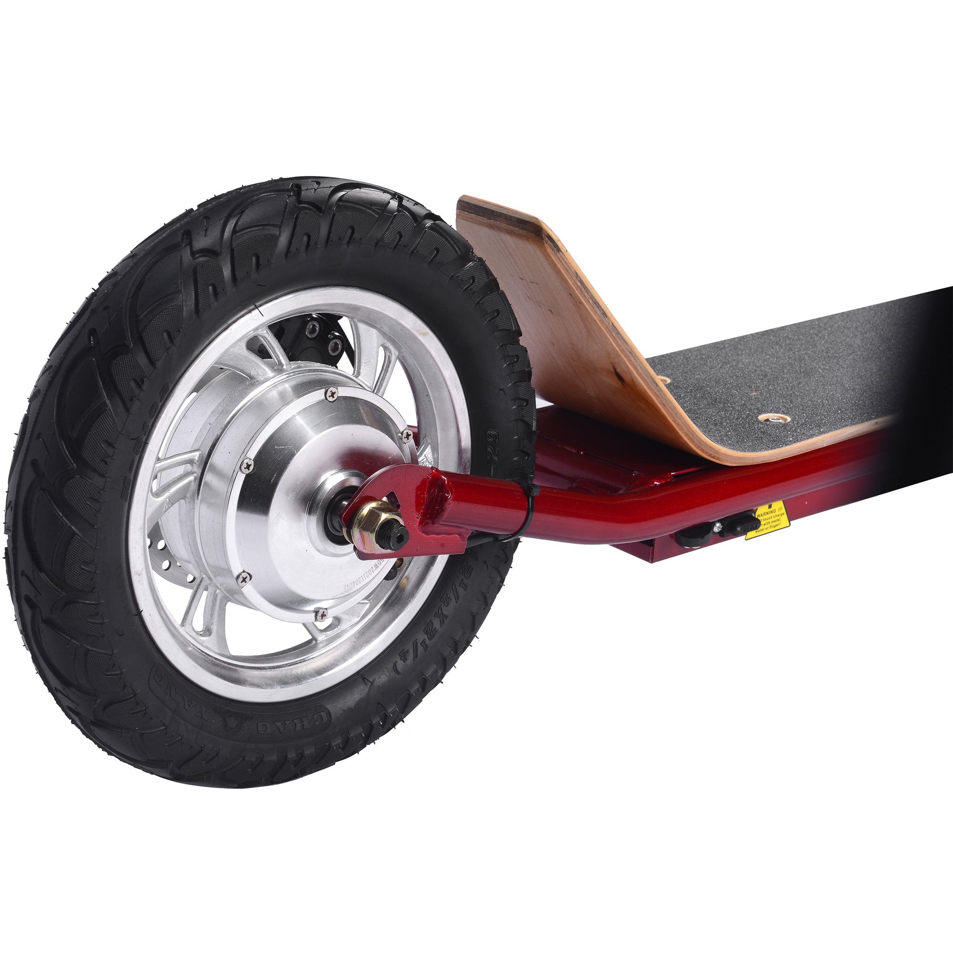 MotoTec Groove 36v 350w Big Wheel Lithium Electric Scooter Red - Image 4