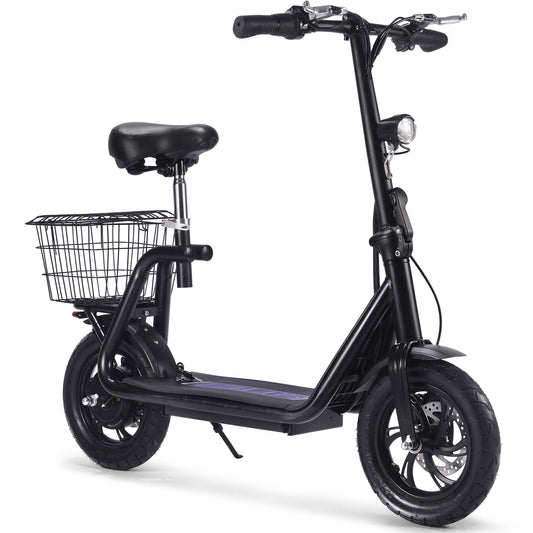 MotoTec Metro 36V 500W Electric Scooter Black Foldable