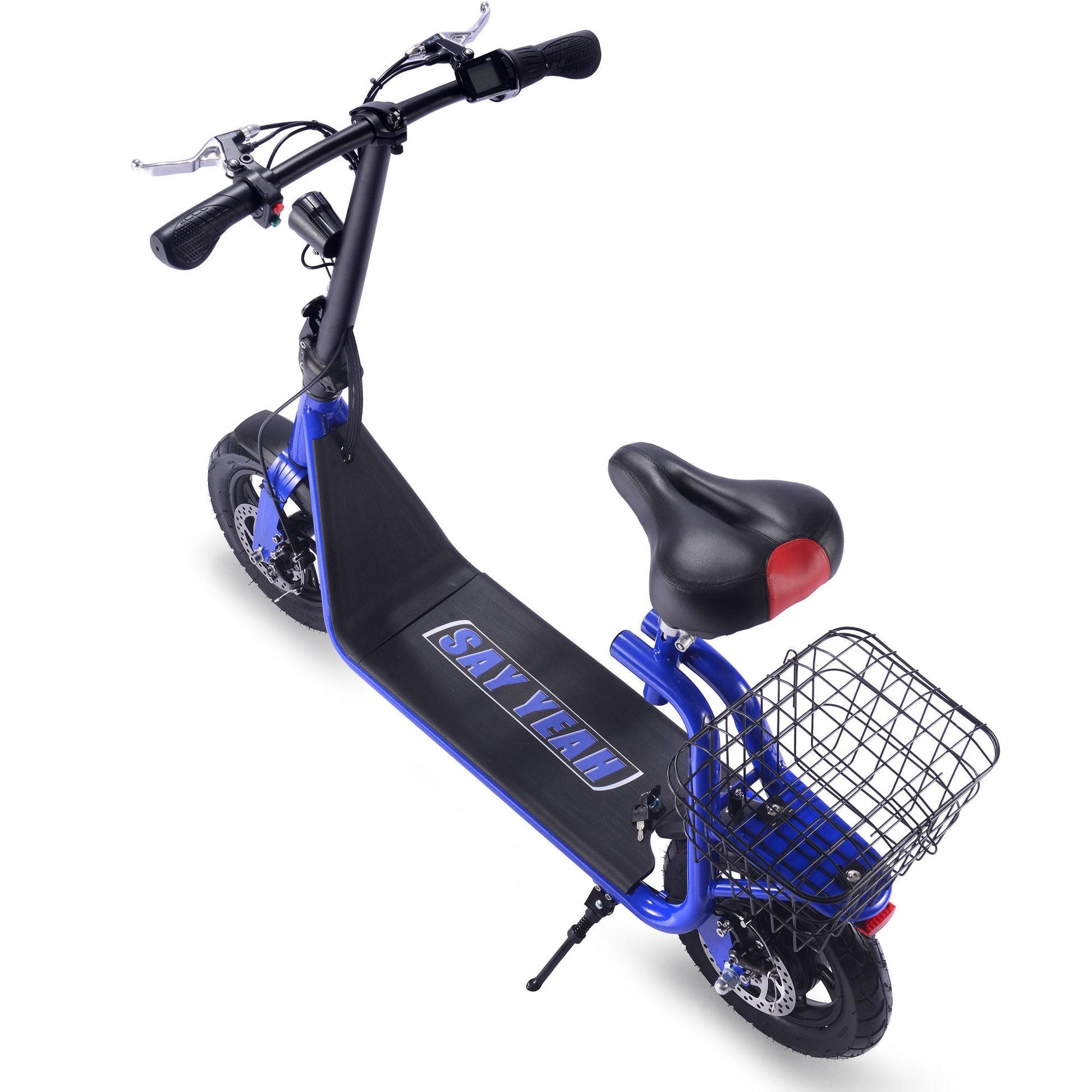 MotoTec Metro 36v 500w Lithium Electric Scooter Blue - Image 4