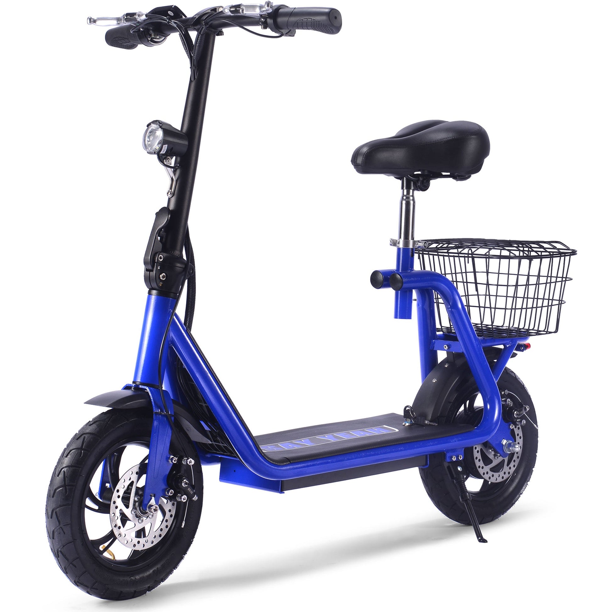 MotoTec Metro 36v 500w Lithium Electric Scooter Blue - Image 7