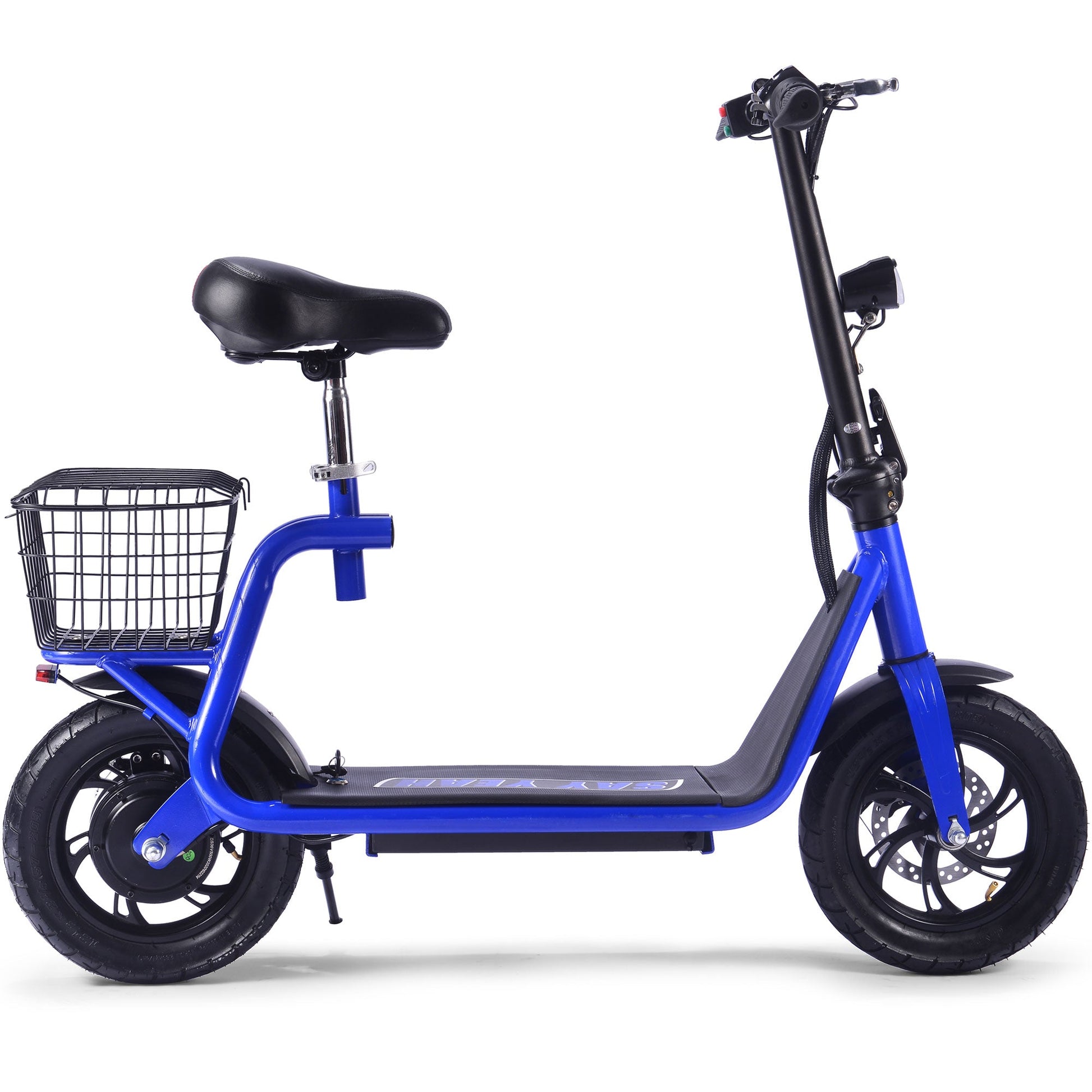 MotoTec Metro 36v 500w Lithium Electric Scooter Blue - Image 8