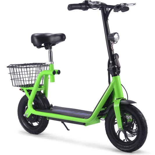 MotoTec Metro 36V 500W Green Electric Scooter Foldable