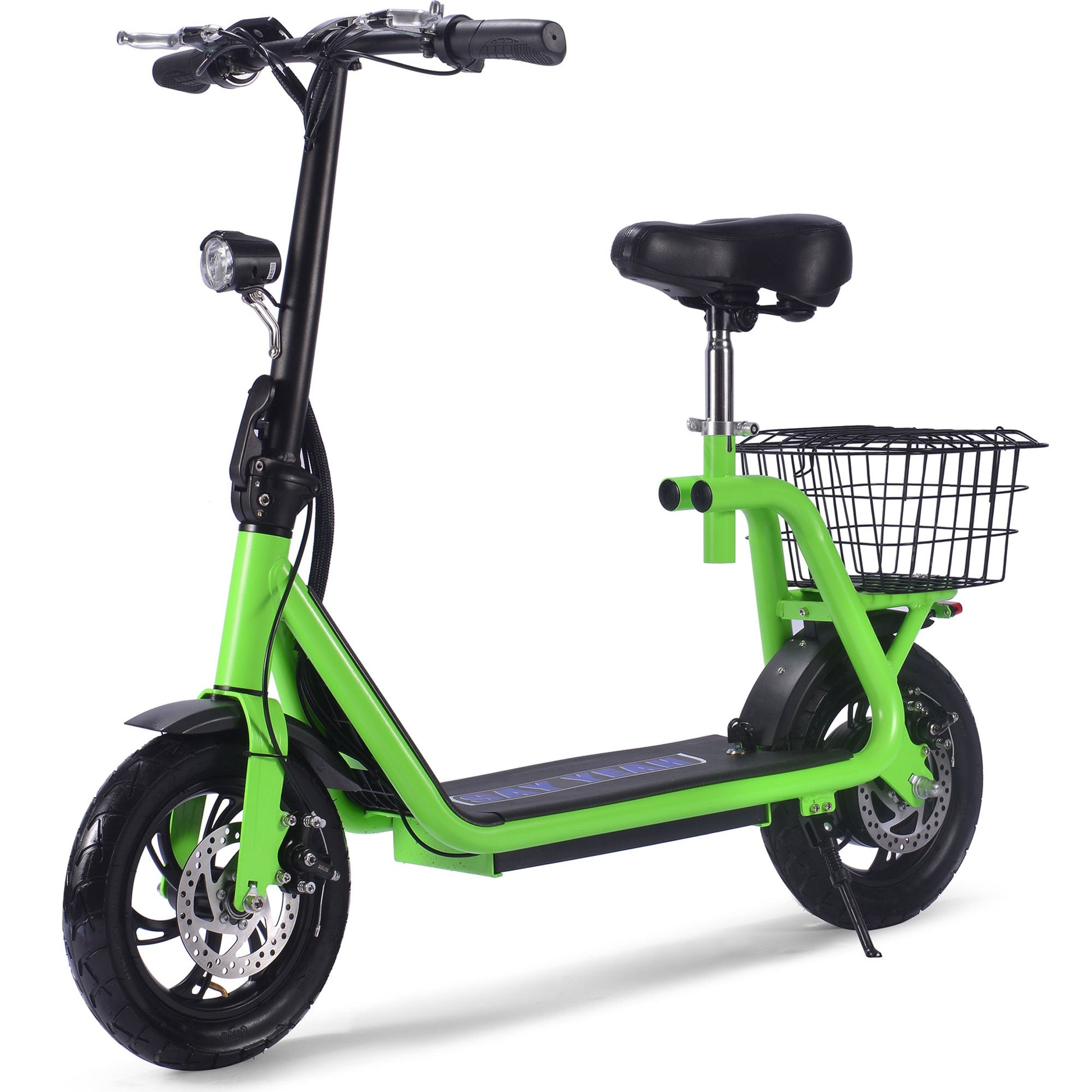 MotoTec Metro 36v 500w Lithium Electric Scooter Green - Image 2