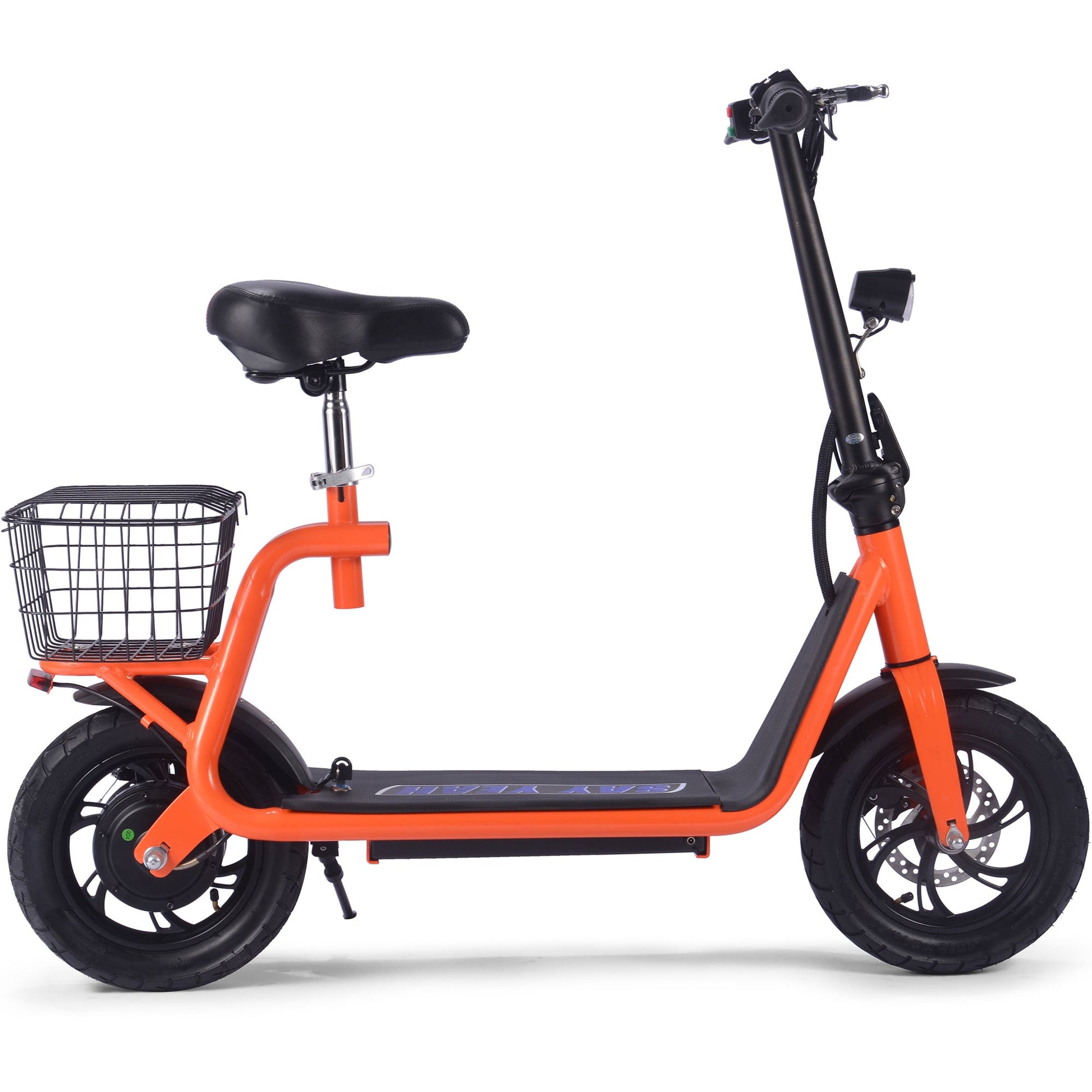 MotoTec Metro 36v 500w Lithium Electric Scooter Orange - Image 5