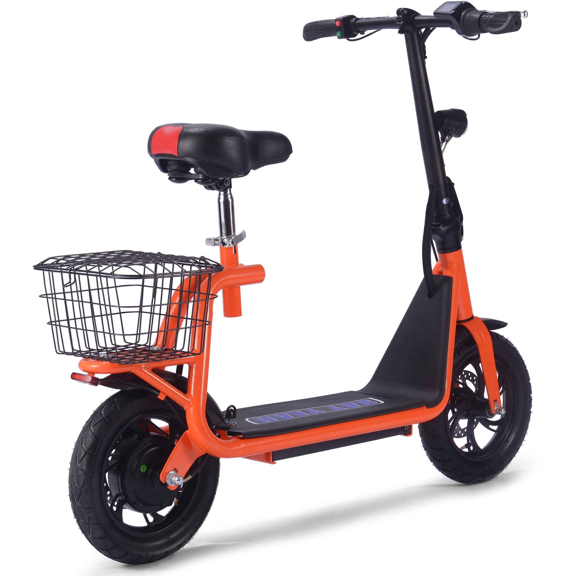 MotoTec Metro 36v 500w Lithium Electric Scooter Orange - Image 3