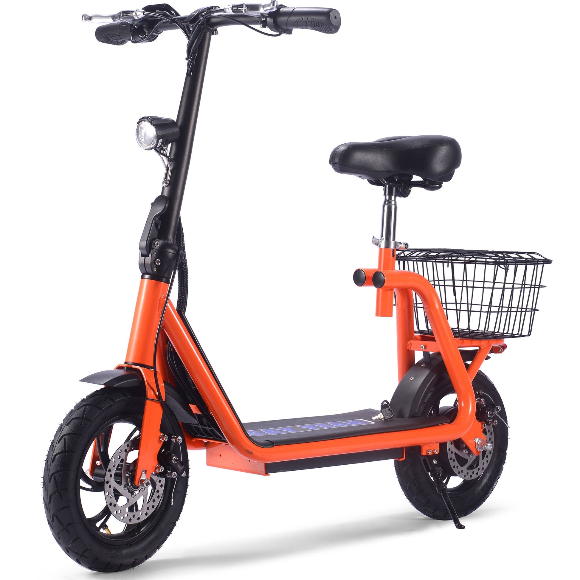 MotoTec Metro 36v 500w Lithium Electric Scooter Orange - Image 2