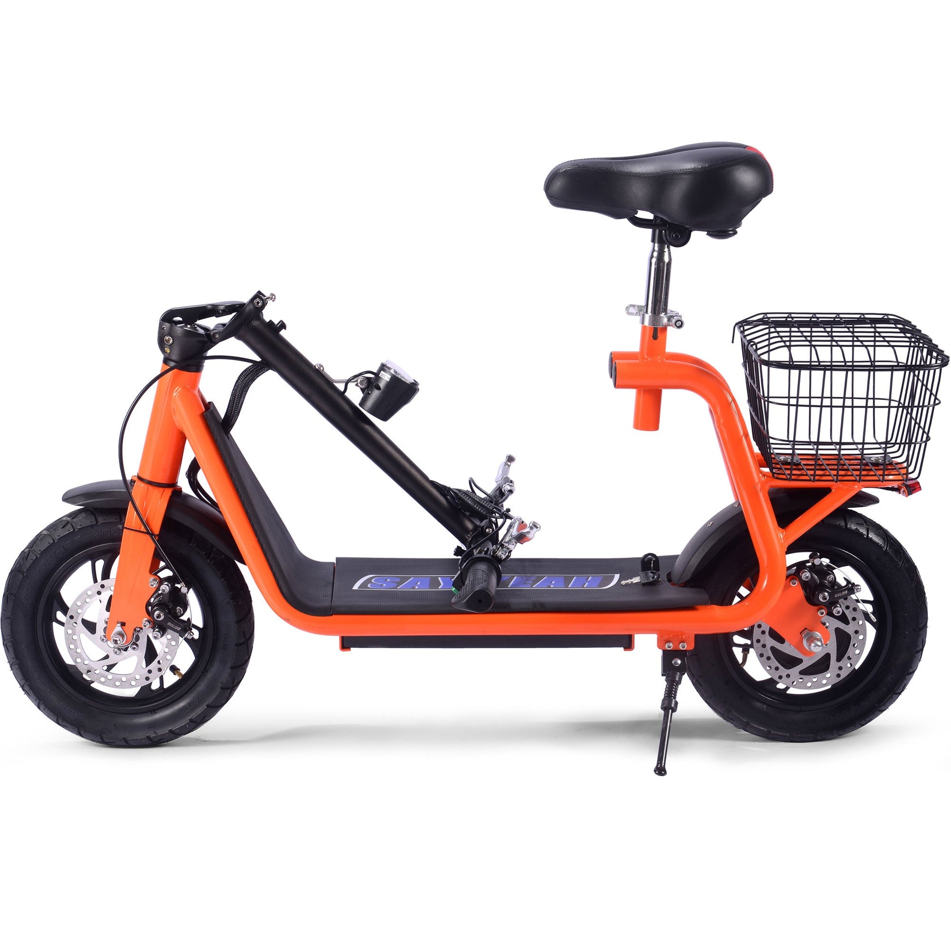 MotoTec Metro 36v 500w Lithium Electric Scooter Orange - Image 4