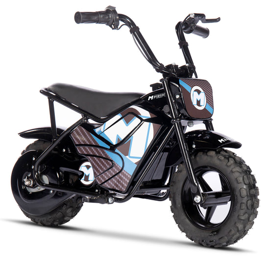 MotoTec 24V 250W Electric Mini Bike Black for Kids