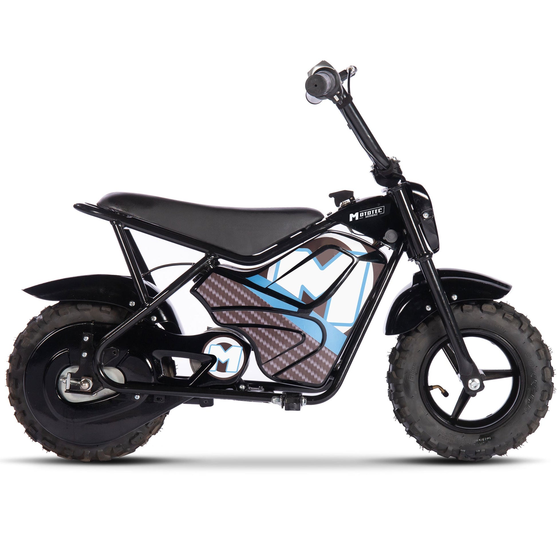 MotoTec 24v 250w Electric Mini Bike Black - Image 5
