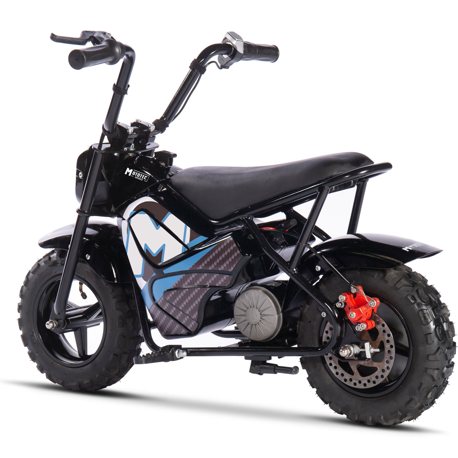 MotoTec 24v 250w Electric Mini Bike Black - Image 6