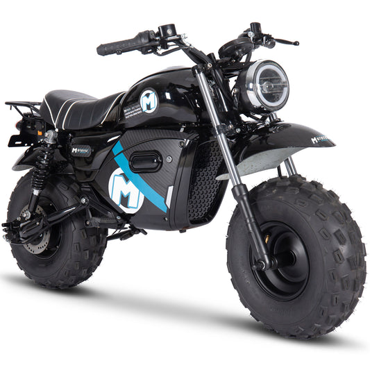 MotoTec 60V 1500W Electric Mini Bike Black Lithium