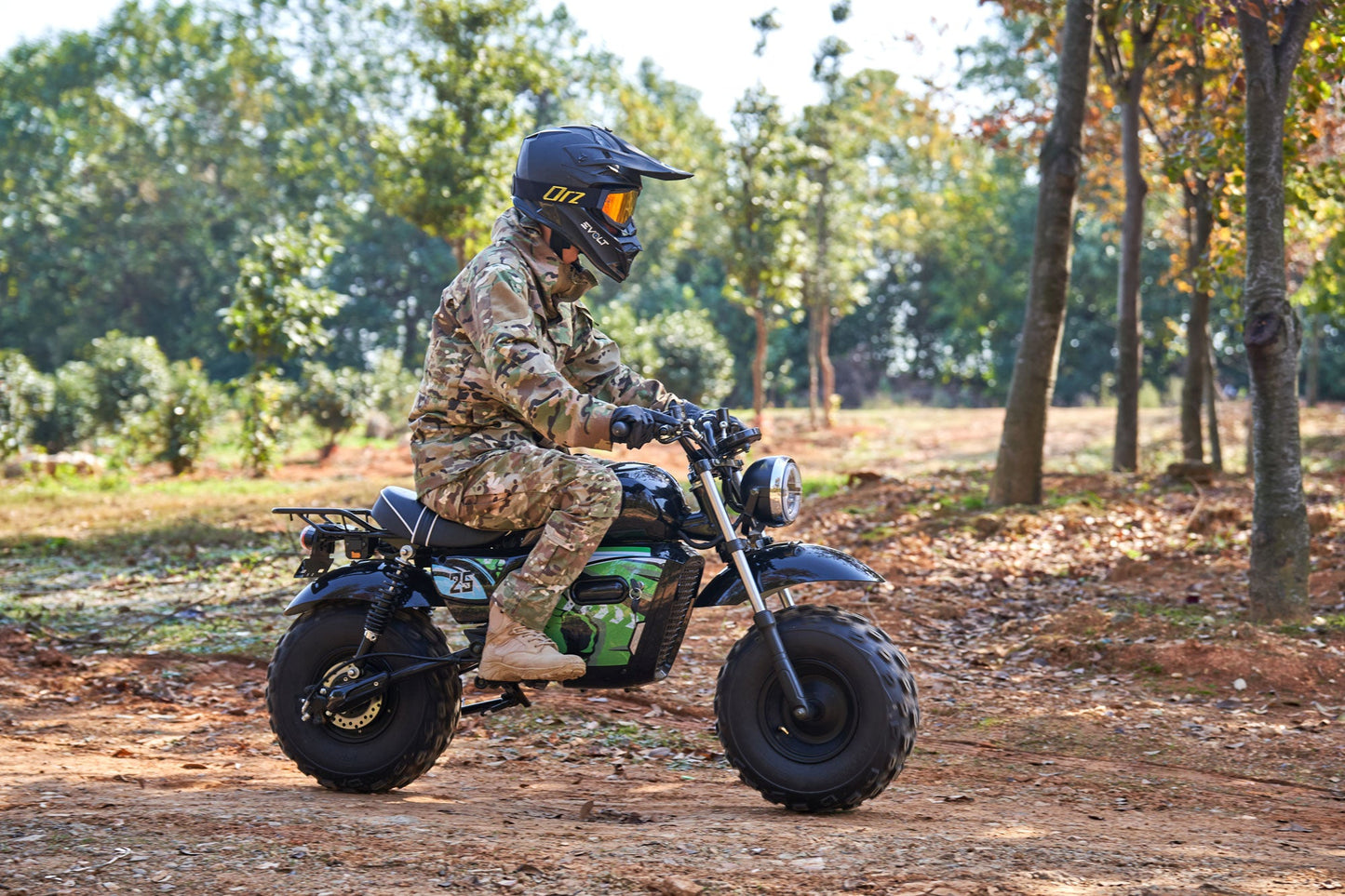MotoTec 60v 1500w Electric Minibike Lithium Black