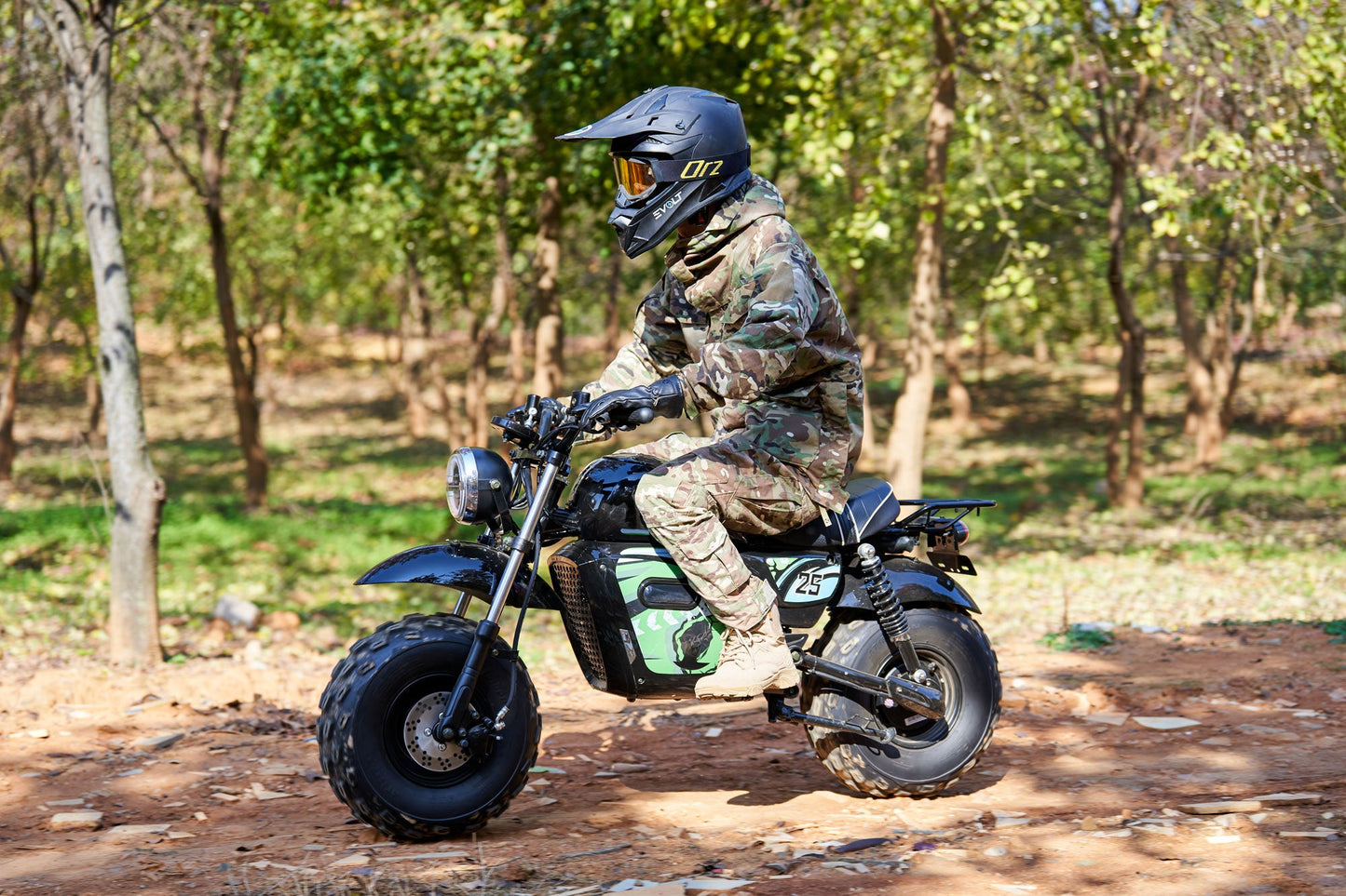 MotoTec 60v 1500w Electric Minibike Lithium Black