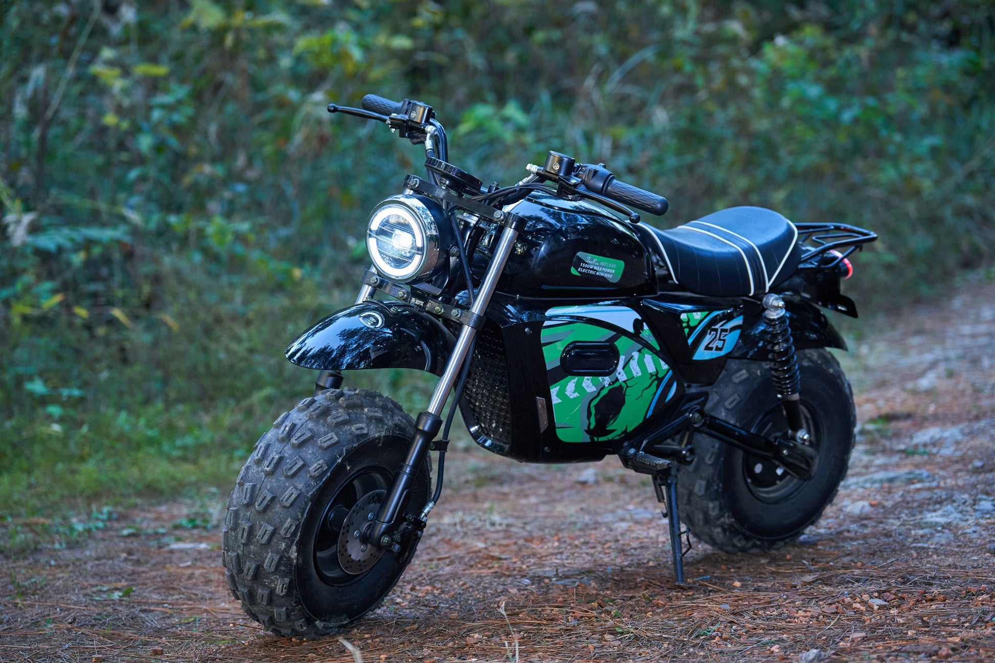 MotoTec 60v 1500w Electric Minibike Lithium Black - Image 10