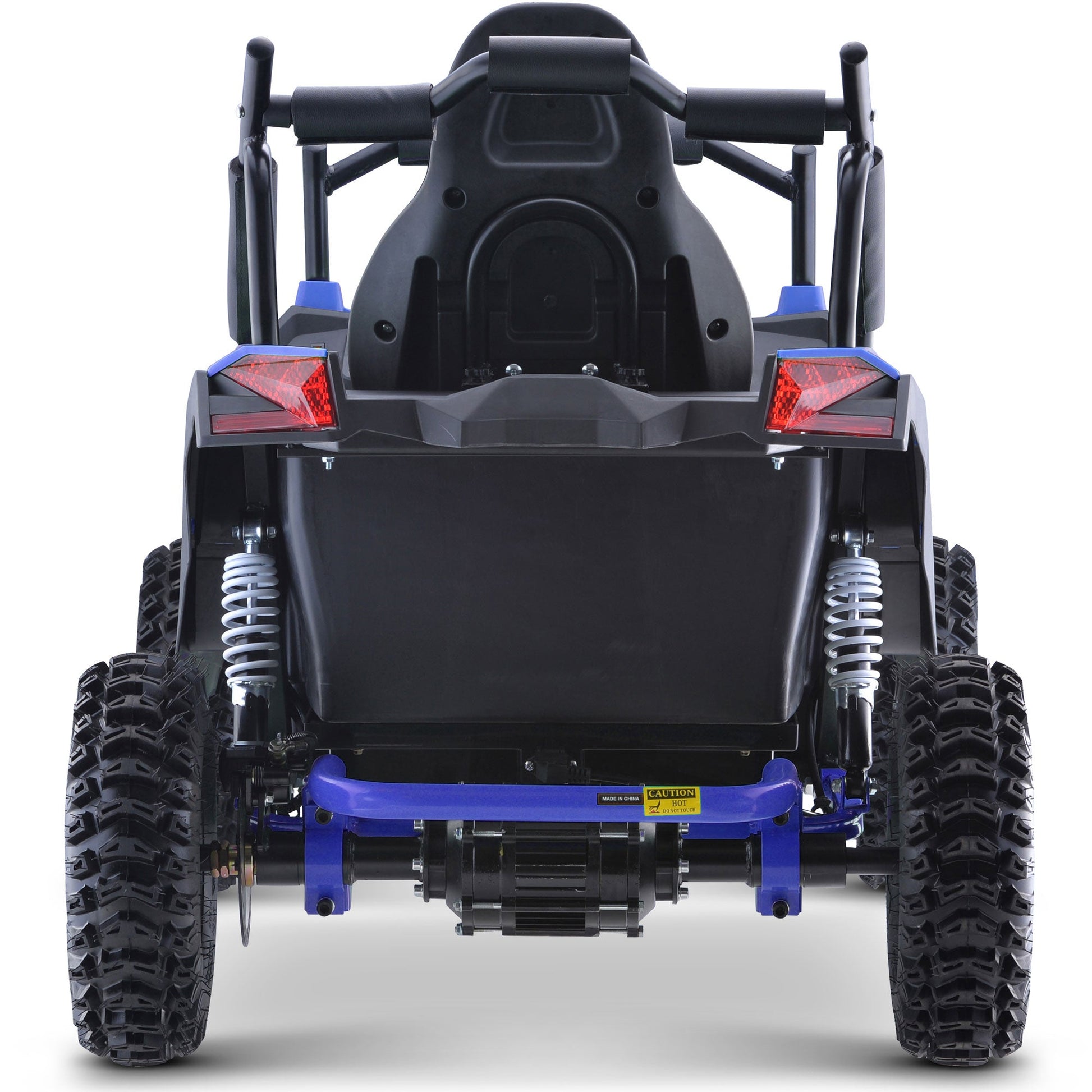 MotoTec Raider Kids UTV 48v 1200w Full Suspension Blue - Image 3