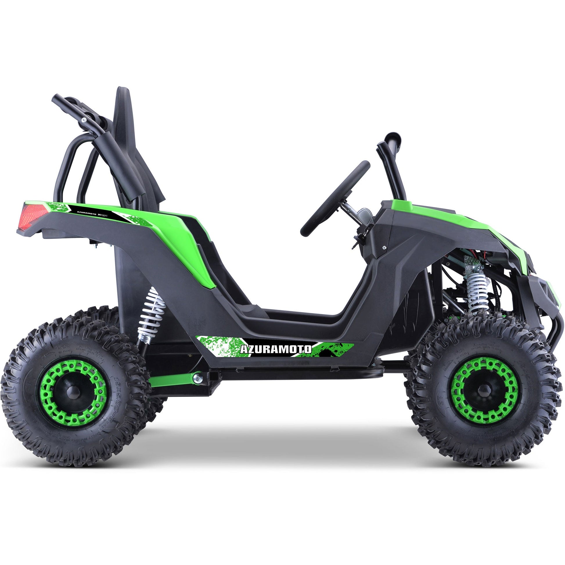 MotoTec Raider Kids UTV 48v 1200w Full Suspension Green - Image 6