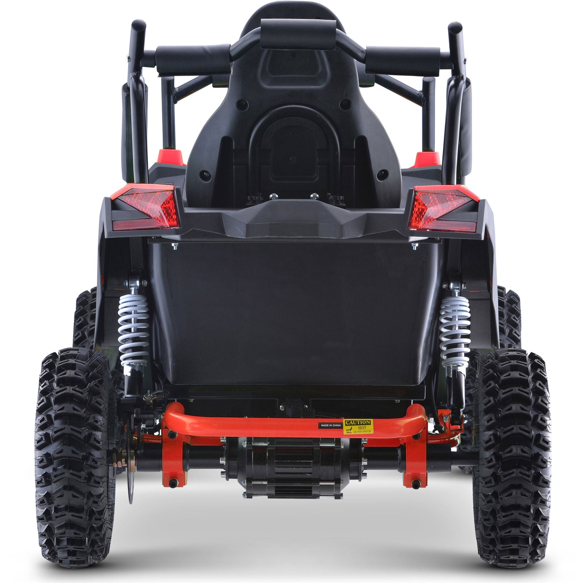 MotoTec Raider Kids UTV 48v 1200w Full Suspension Red - Image 3
