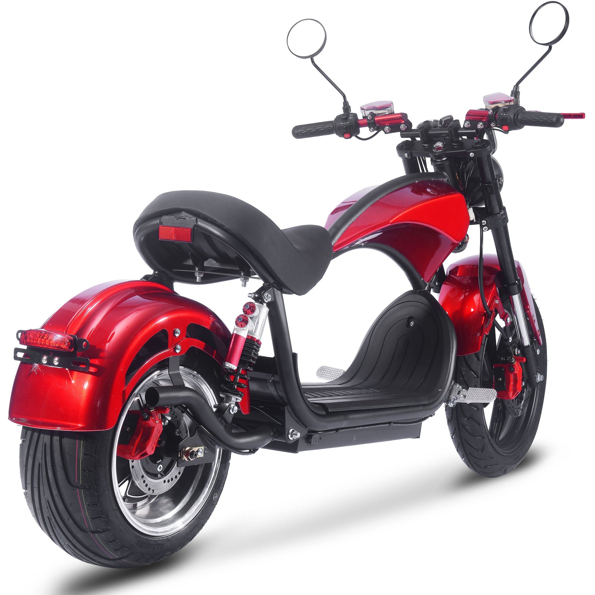 MotoTec Raven 60v 30ah 2500w Lithium Electric Scooter Red - Image 6