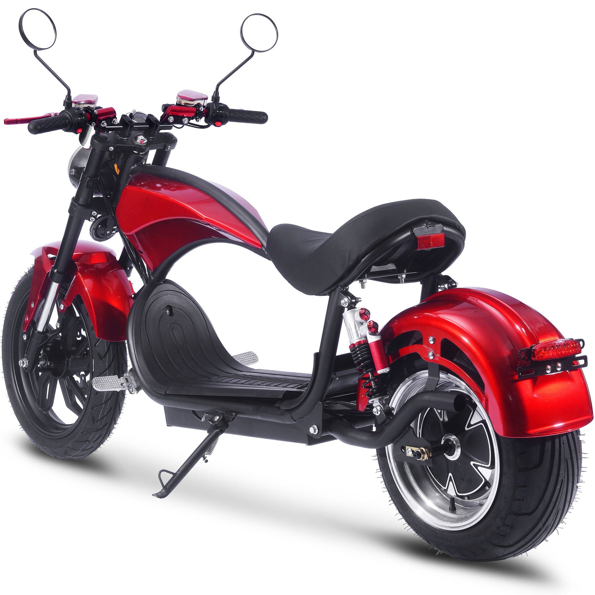 MotoTec Raven 60v 30ah 2500w Lithium Electric Scooter Red - Image 5