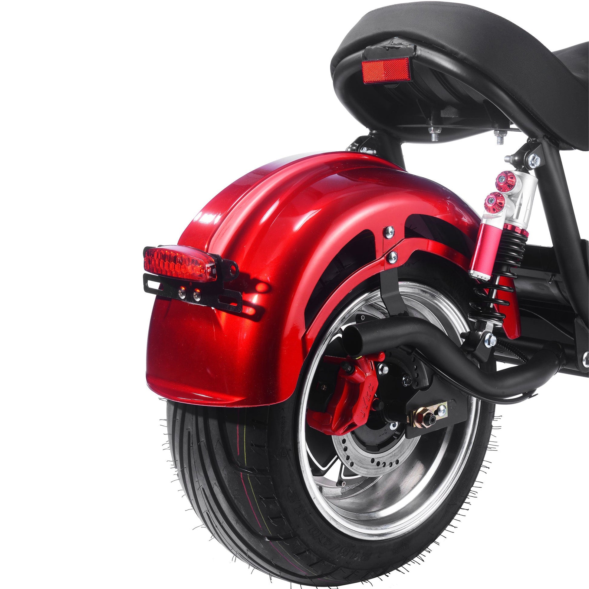 MotoTec Raven 60v 30ah 2500w Lithium Electric Scooter Red - Image 4