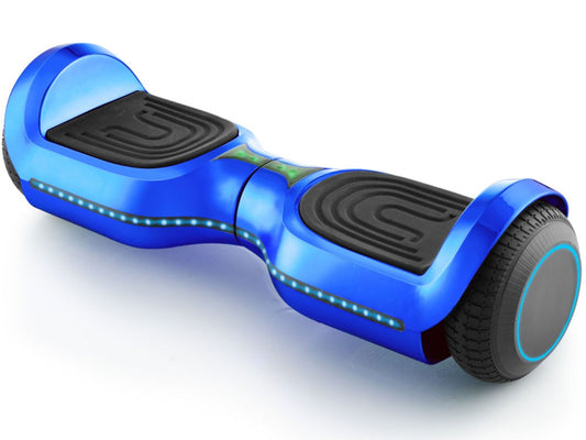 Blue MotoTec 6.5in Hoverboard with Bluetooth and LEDs