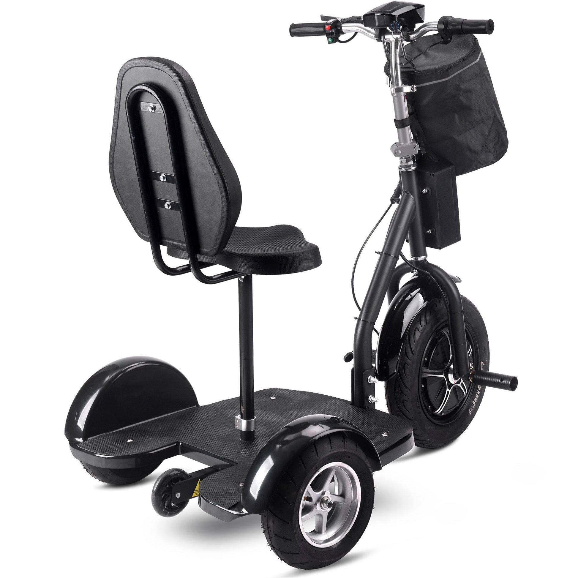 MotoTec Electric Trike 48v 1000w Lithium Black - Image 2
