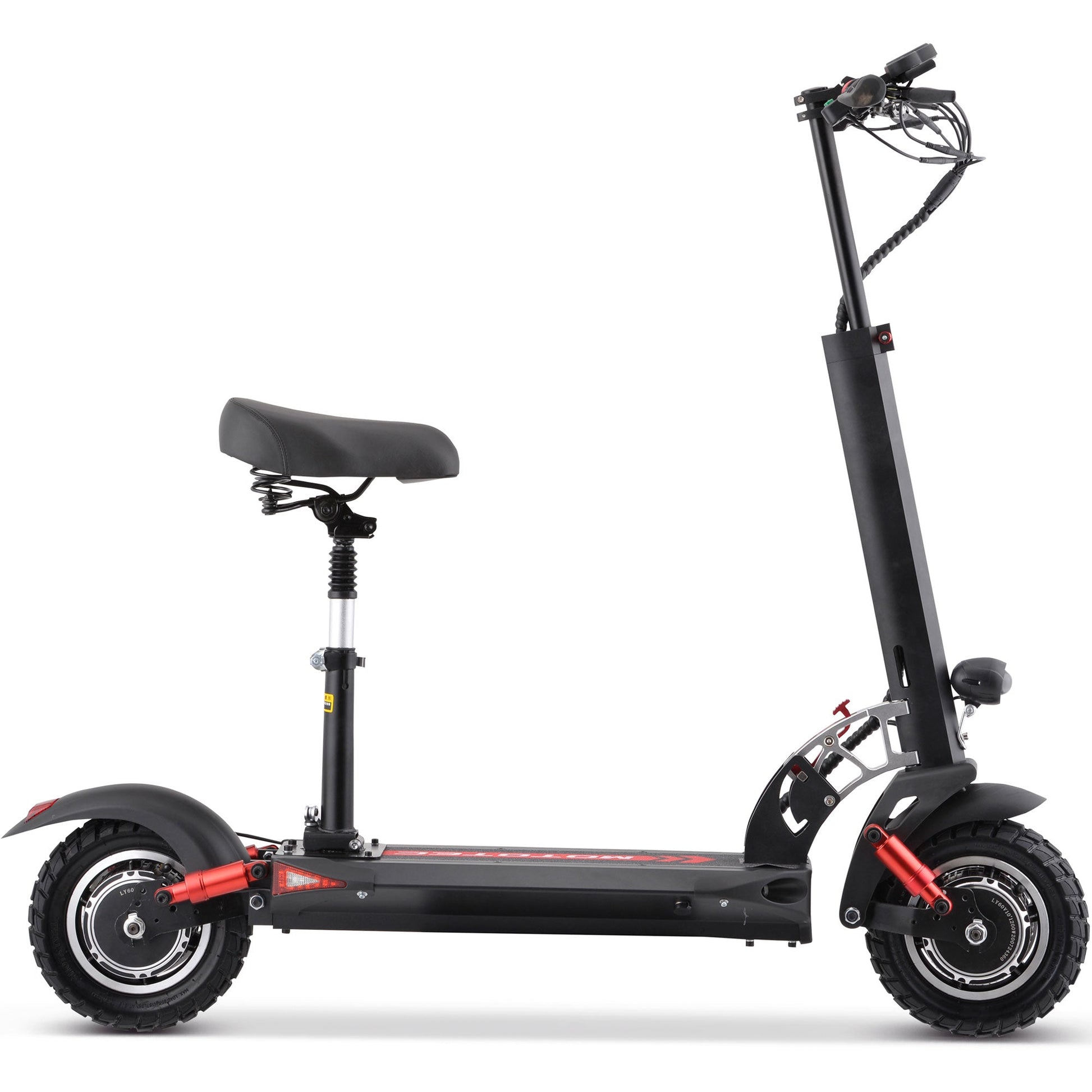 MotoTec Thor 60v 2400w Lithium Electric Scooter Black - Image 3