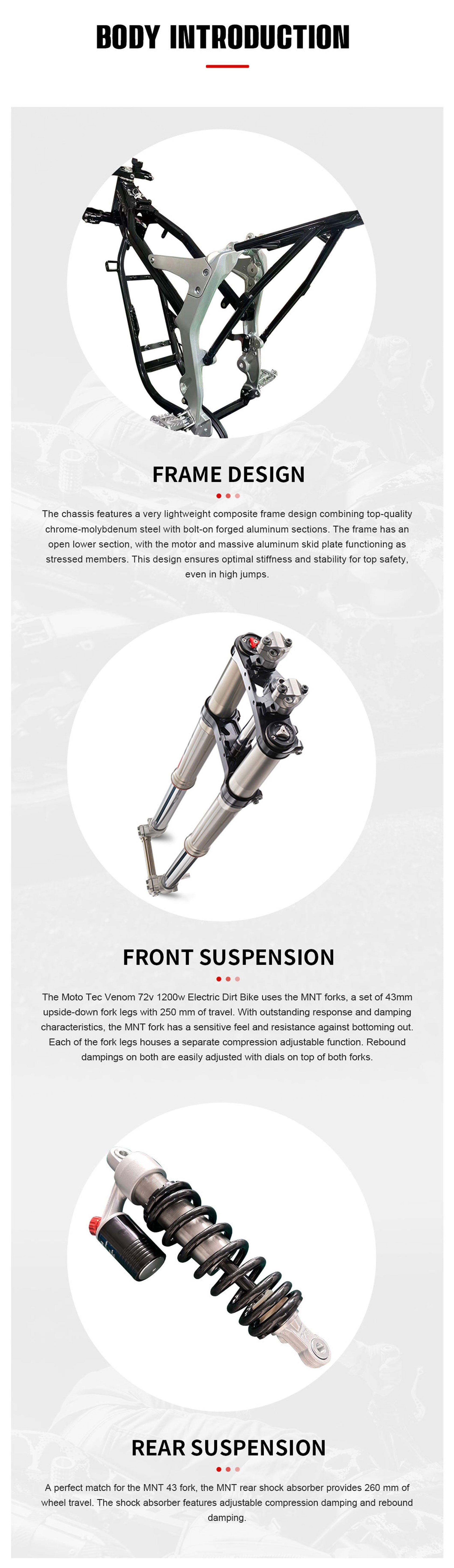 MotoTec Venom 72v 12000w 50ah Electric Dirt Bike White - Image 23