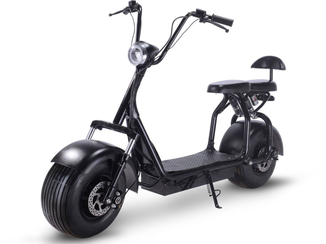 MotoTec Knockout 1000W 60V Electric Scooter Black - Image 1