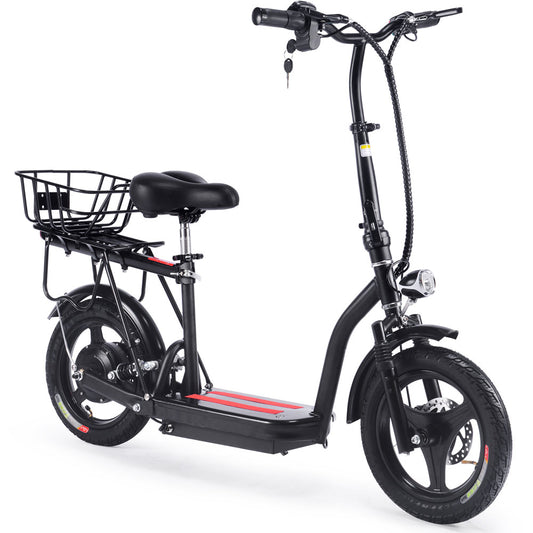 MotoTec Cruiser 48v 350w Electric Scooter in Black