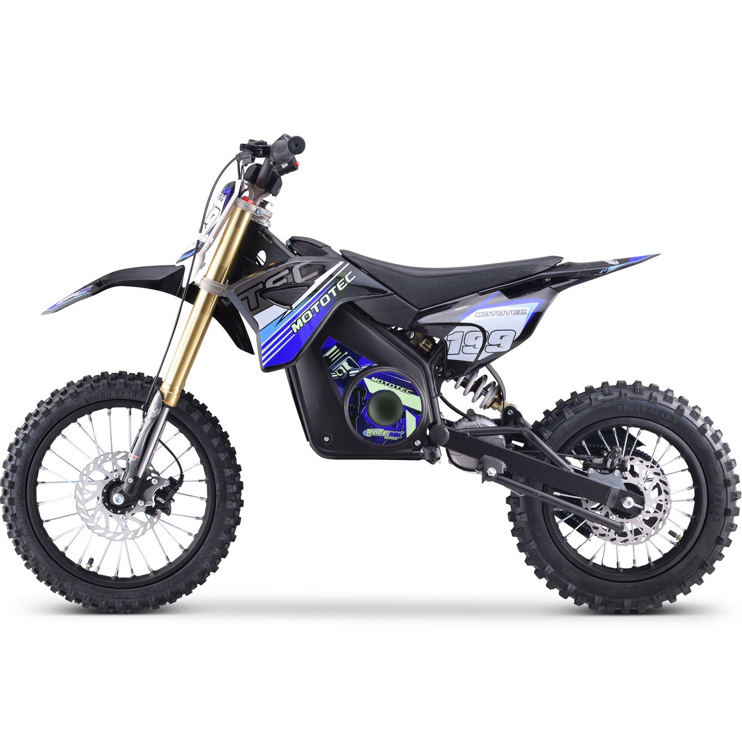MotoTec 36v Pro Electric Dirt Bike 1000w Lithium Blue