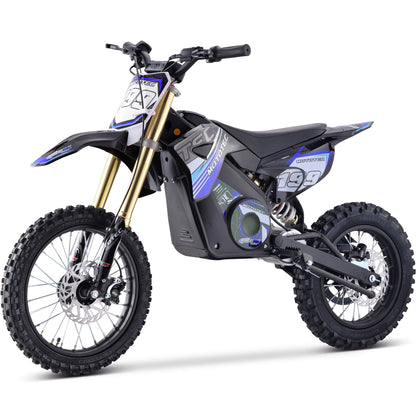 MotoTec 36v Pro Electric Dirt Bike 1000w Lithium Blue