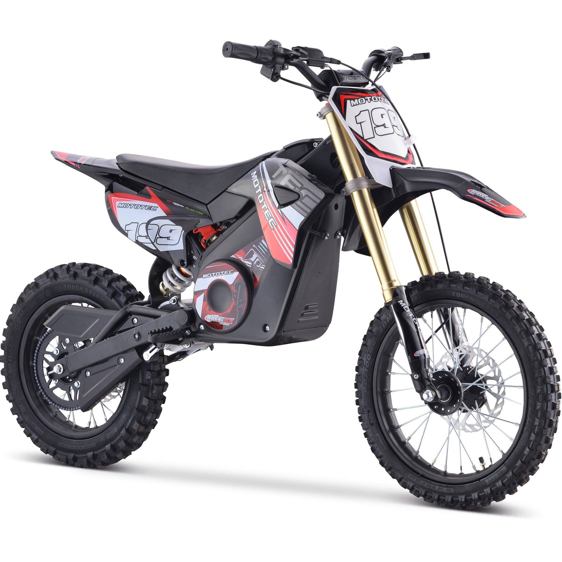 MotoTec 36V 1000W Pro Electric Dirt Bike Red - Image 1