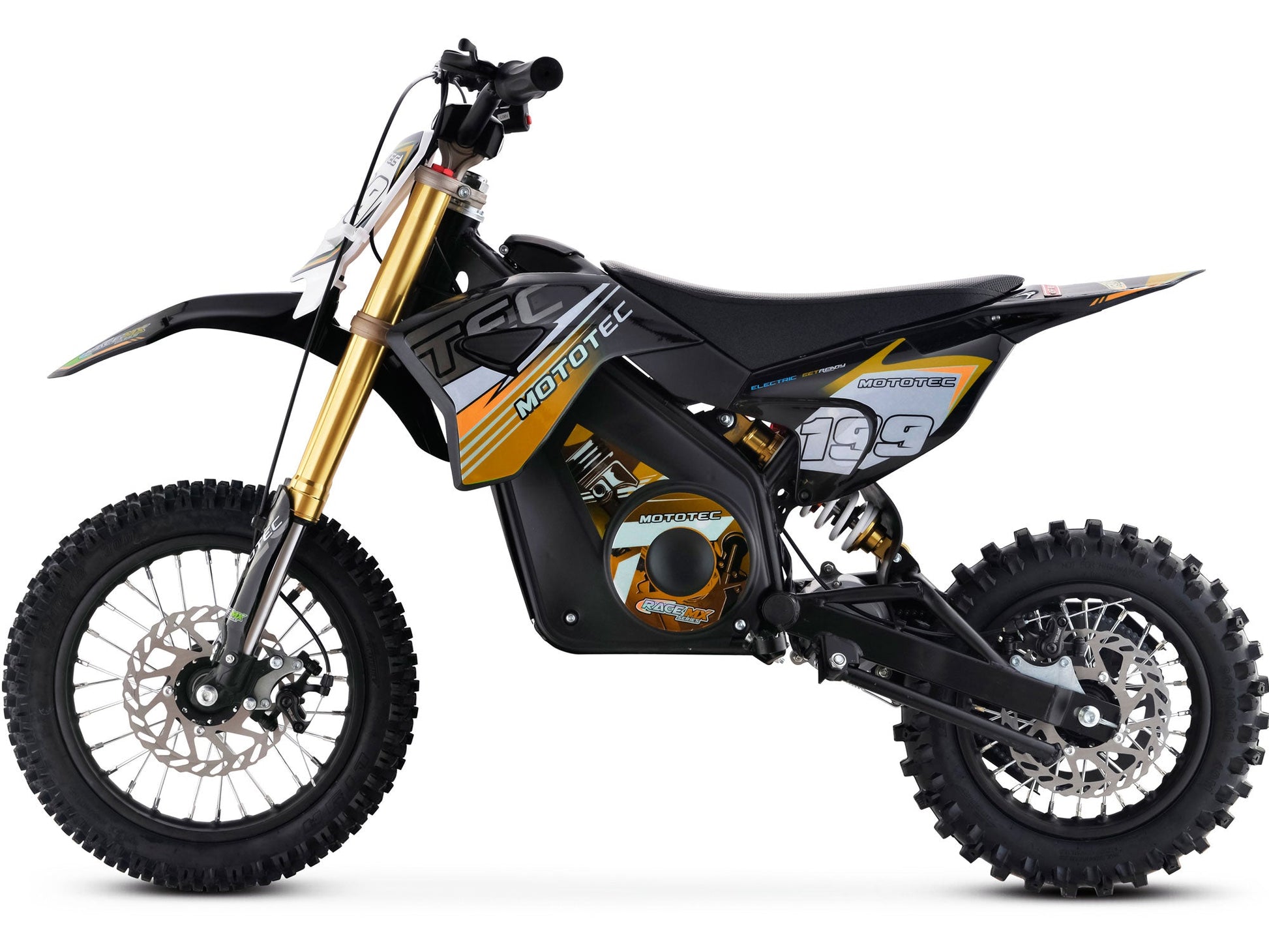 MotoTec 36v Pro Electric Dirt Bike 1000w Lithium Orange - Image 8