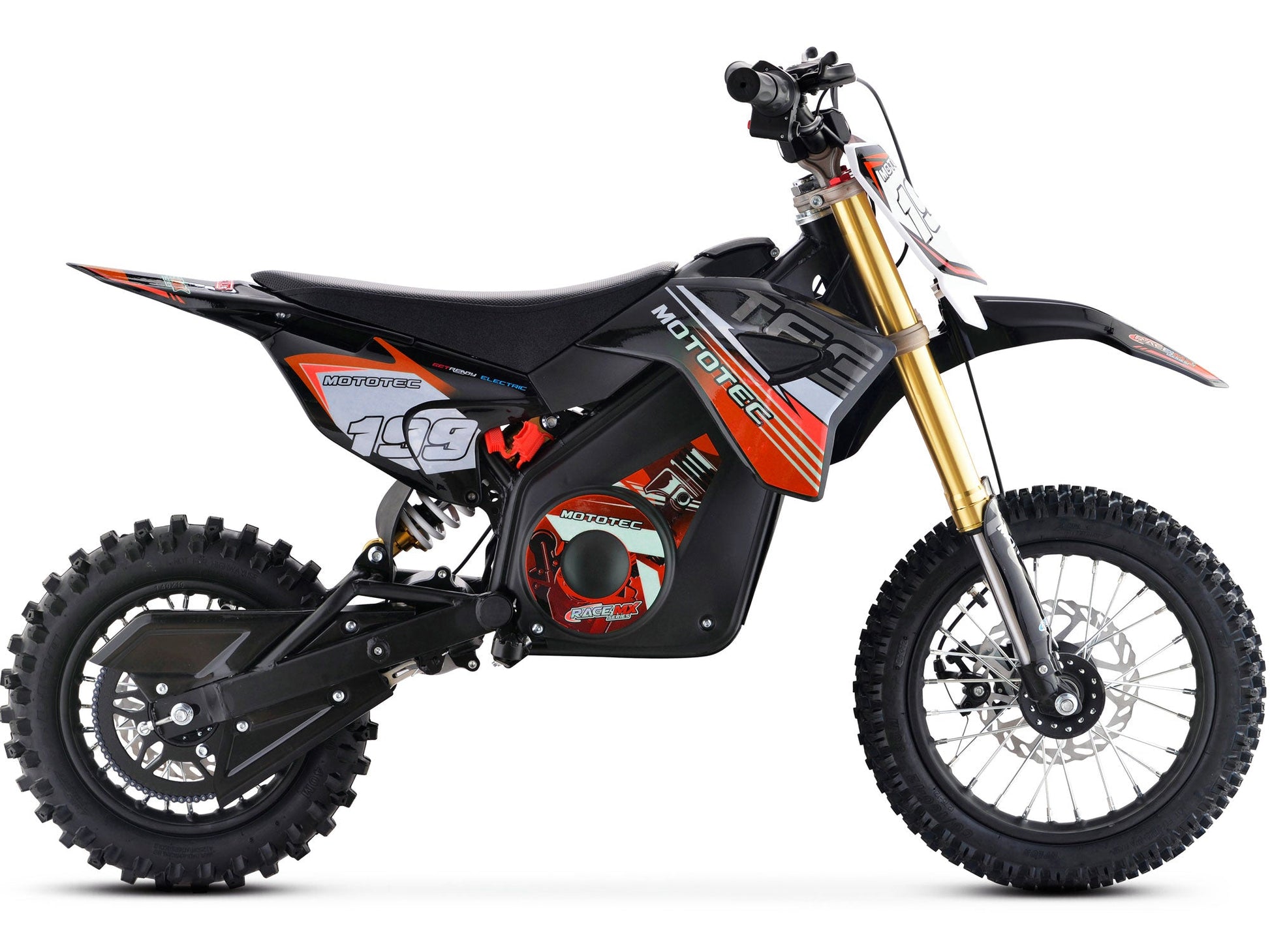 MotoTec 36v Pro Electric Dirt Bike 1000w Lithium Red - Image 5