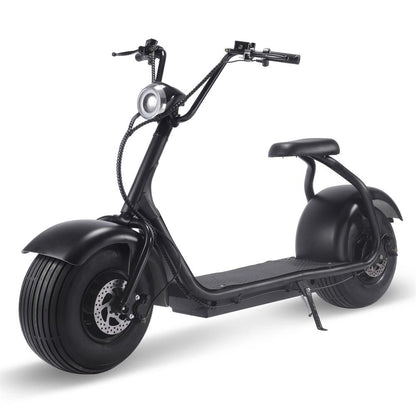 MotoTec Fat Tire 60v 18ah 2000w Lithium Electric Scooter Black