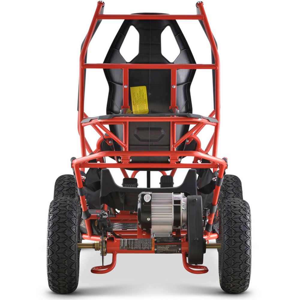 MotoTec Maverick Go Kart 36v 1000w Red - Image 4